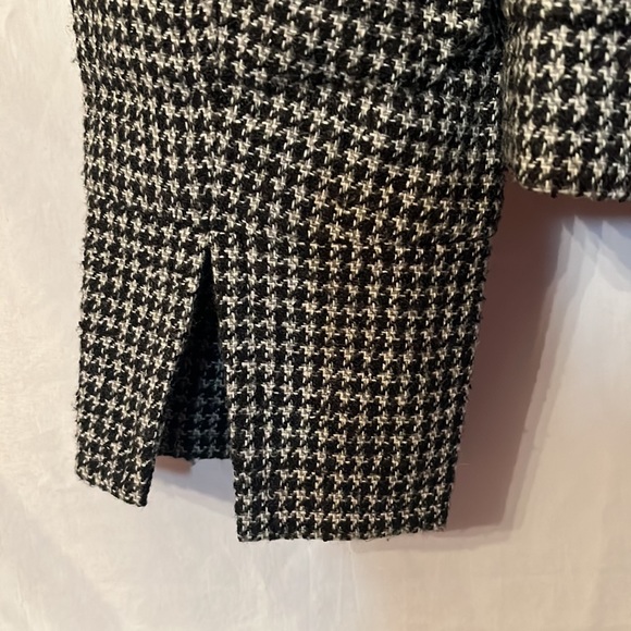 Banana Republic Plaid Wide Collar Wool Jacket Size Medium - Picture 3 of 8